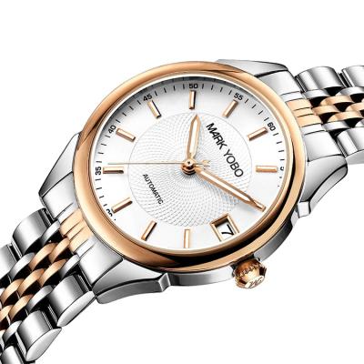 China High Quality Unisex Mechanical Wristwatches Logo Automatic Watches Custom Made Stainless Steel Auto Date for sale