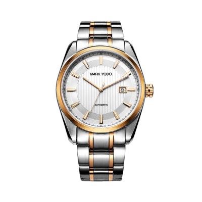 China Automatic Date 316L Stainless Steel Wrist Watch 5ATM Waterproof Unisex Mechanical Watch for sale