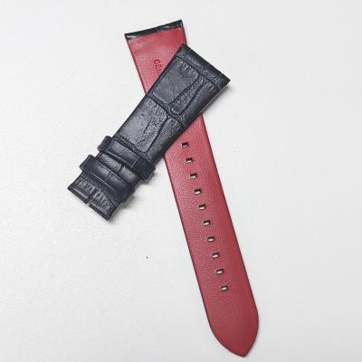 China Free Shipping Men's Crocodile Crocodile Alligator VIP Witness Genuine Leather Grain 18mm 20mm 22mm 24mm Cheap Genuine Leather Watch Strap Band for sale