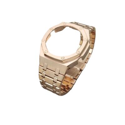 China 3D Gshock ga2100 Stainless Steel PVD Gold Rose Gold Case Band Strap for sale