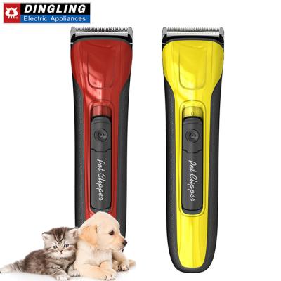 China DINGLING RF-2101 lithium battery hair cutting machine electric clipper trimmer outdoor rechargeable pet cutting Clippers for sale