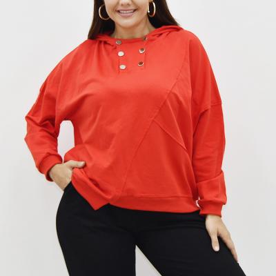 China Cotton Loose Women's Button Lapel Plus Size Breathable Set Sleeved Long Casual Women Clothing for sale