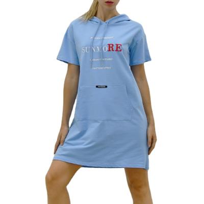 China Anti-static blue color wholesale price good quality soft and comfortable crop top women dress tops for sale