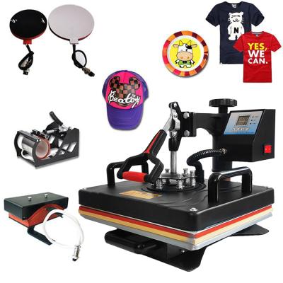 China Garment Stores 15 In 1 Bottle Muntifunctional Sublimation Heat Press Machine T-shirt Heat Transfer Printer For Mug Hat Football Pen Shoe for sale