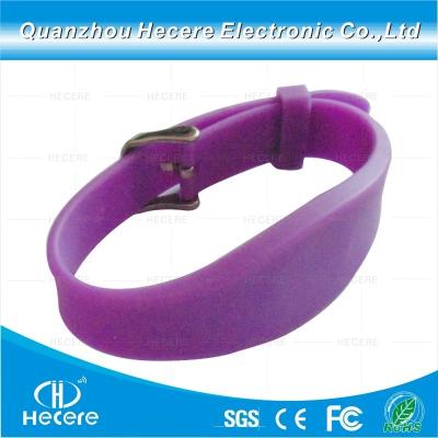 China                  Top Qualify UHF ISO18000-6c H3 RFID Adjustable Dual-Chip Silicone Wristband              for sale