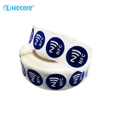 China                  Wholesale Waterproof NFC Printable RFID Tag Token NFC Round Sticker              for sale