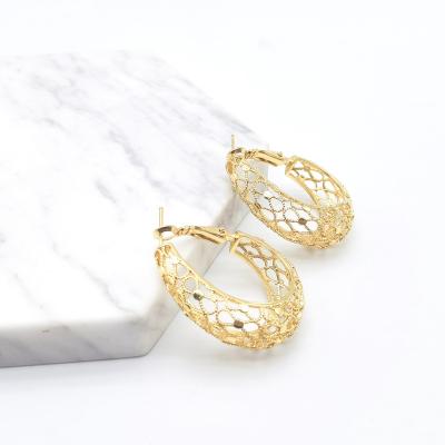 China Environmental friendly Earrings Women Trendy Earrings 2022 Jewelry Party Luxury Hoop Gold Plated Earring Set Aretes Aesthetic Great New for sale