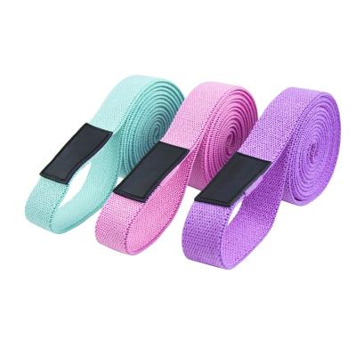 China Polyester Cotton & Silk Latex Yoga Tension Band Traction-UPS Weight Bearing Resistance Band 2m Fitness Exercise Aid 3 Pieces/Set Yoga Resistance Bands for sale