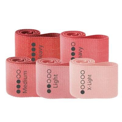 China Cotton German Red Latex Polyester Red Latex Polyester Fitness Yoga Gradient Process Body Exercise Hook Hip Circle Resistance Silk Booty Bands for sale