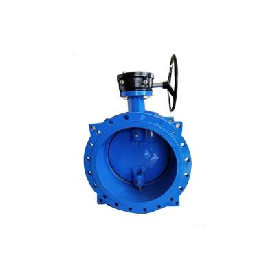 China Water Guard DN80-2800 Flanged Butterfly Valve With Gearbox Handwheel Double Eccentric for sale