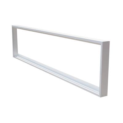 China AL 300x1200 Industrial Frame LED Panel Rack Mount Box Kit For Ceiling Panel White Exterior Cladding for sale