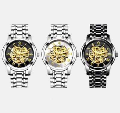 China Water Resistant Mens Automatic Skeleton Gold Skeleton Custom Strap Customize Watch 2022 Brand Luxury Watch for sale