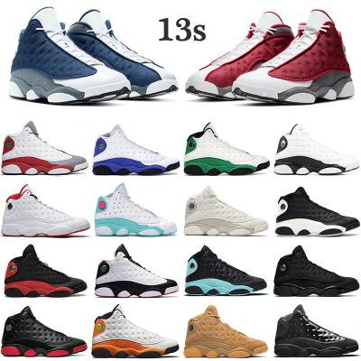 China Basketball Shoes Sports Retro Mens Flint Black Cat Hyper Royal Bred Starfish Chicago Red 13 Fashion Basketball Sneakers for sale