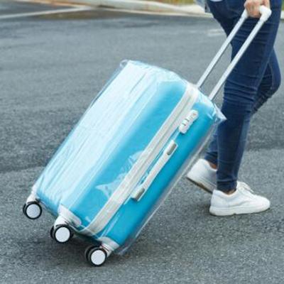 China Multifunctional Waterproof Clear PVC Luggage Cover Transparent Luggage Cover for sale