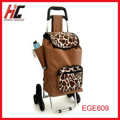 China Trolley Fashion Household Trolley Folding Portable Shopping Bag With Wheels for sale