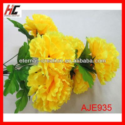 China Yellow Flower Burial Flowers Lilac Silk Flowers AJE935 AJE935 Lilac for sale