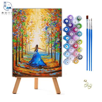 China Modern kits paint by numbers adults 40*50cm low price wholesale paint by number diy oil frame kids for sale