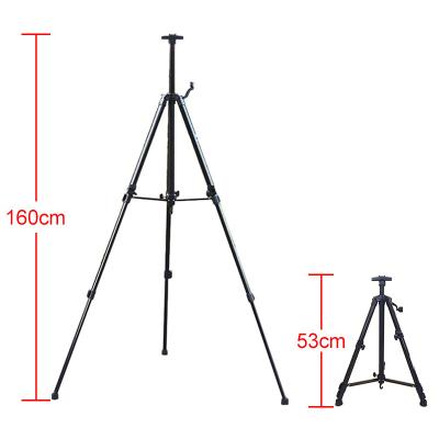 China Students Stretched White Board Art Easel Artist Stand Display Black Portable Artist Drawing Tripod Metal Painting Adjustable Easel for sale