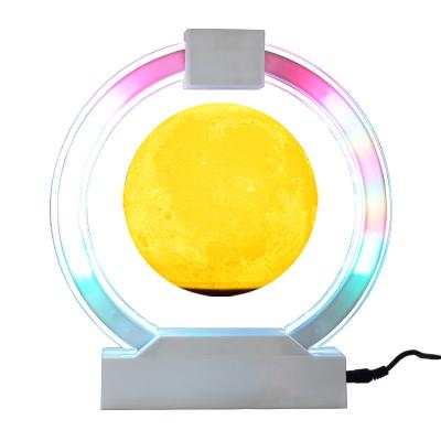 China Big Levitation Technology Idea Gifts Magnetic Levitation Lamp Floating Globe Decor With Cool LED Light Instruments for sale