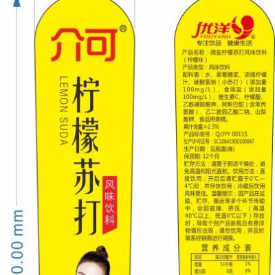 China Pre-printing self-adhesive label for water bottle soft drink bottle à venda