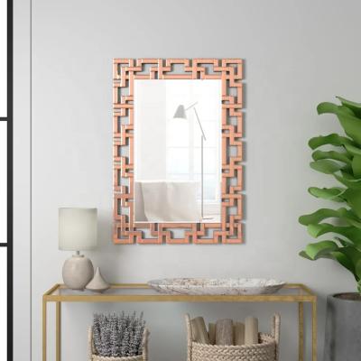 China Contemporary Mirrors Rectangle Decorative Silver Wall 4mm 5mm Decorative Tea Gray Bronze Color Wall Mirror for sale