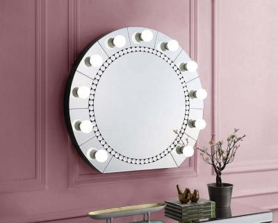 China Art Decor factory price wholesale 11 bulbs hollywood LED light makeup modern vanity mirror for sale