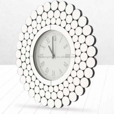 China hot sale handmade wall clock with mirror for decoratived 600mm*600mm*50mm for sale