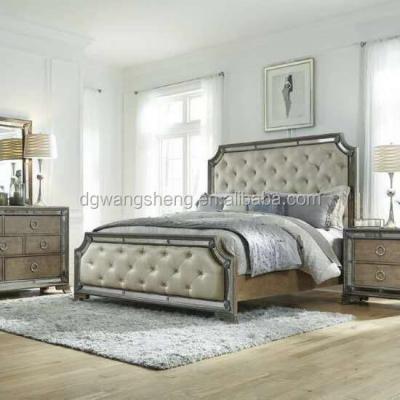 China CONSOLE TABLE New Design Mirrored Furniture 5 Pcs Mirror King Size Beds Bedroom for sale