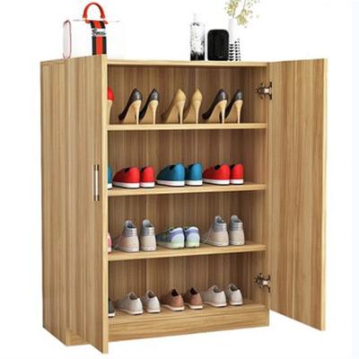 China (Other) Modern Minimalist Adjustable Double Door Shoe Cabinet Hall Sundries Storage Cabinet Household Storage Balcony Large Capacity Cabinet for sale