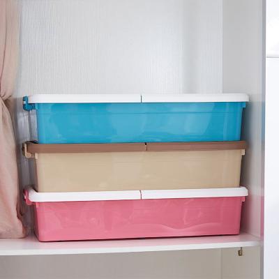 China Wholesale home folding supply bed storage box, children's toy storage, plastic clothing storage box under the bed for sale