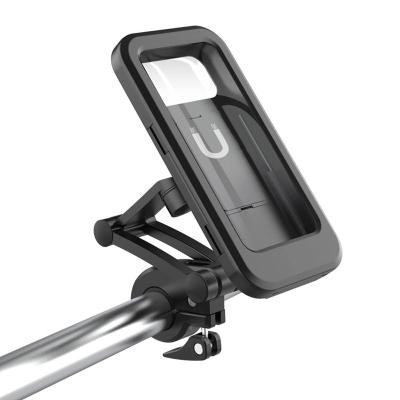 China 2021 Universal Adjustable Waterproof Bike Phone Holder Bicycle Phone Holder Mobile Phone Holder for sale