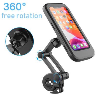 China 2021 Universal Amazon Best-selling Mobile Phone Mount Adjustable Bike Mount Waterproof Bicycle Phone Holder for sale