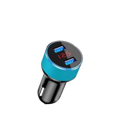 China UniversalÂ   USB one--two to multi-function conversion cigarette lighter aluminum alloy car charger digital display fast charging car charger for sale