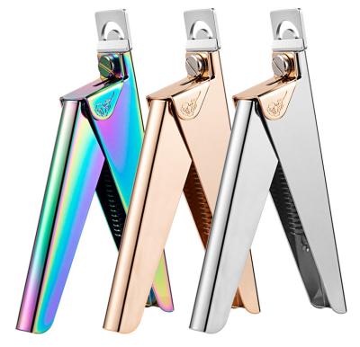 China Durable Professional False Straight Edge Nail Cutter Acrylic Nail Clippers Clippers for sale