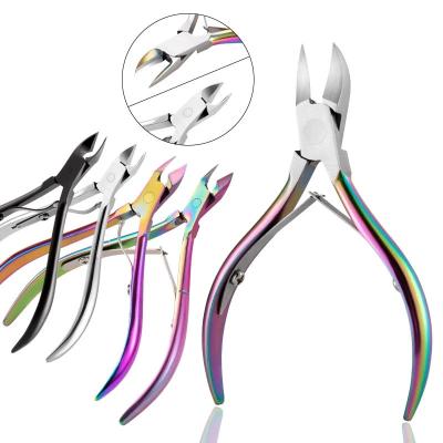 China Durable Nail Cuticle Nipper Colorful Clipper Scissor Dead Skin Remover Trimming Nail Cuticle for sale