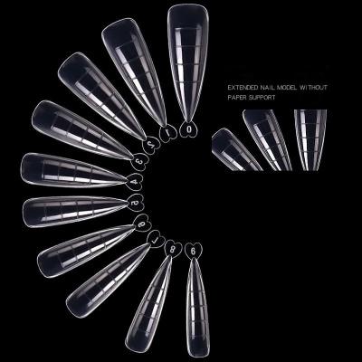 China Durable 100 Pcs Poly Nail Builder Quick Find Nail Builder Gel Mold Finger Tips Extension UV Nail Art Tools for sale