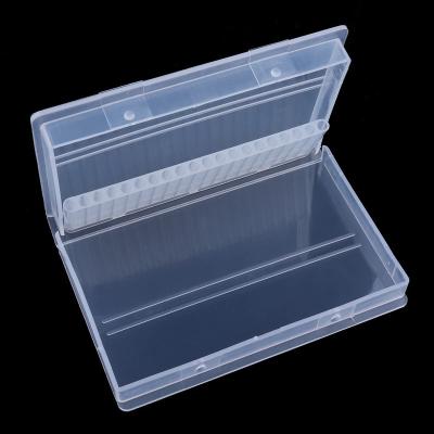 China Nail Drill Bit Heads Storage Box Holder Display Organizer Detachable Durable Grinding Acrylic Manicure Tool Case Container Professional for sale