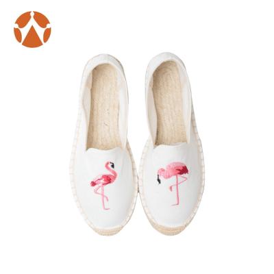 China Women Alpargata Flat Sole Canvas Jute Upper Sneaker Shoes for sale