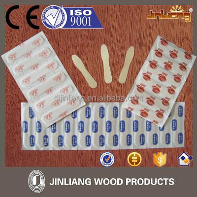 China Disposable hot sale wooden spoons wrapped in paper for sale