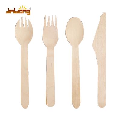 China Disposable wooden fork and spoon for sale