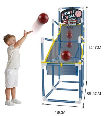 China Cheap Indoor Plastic Backboard Big Size Indoor Plastic Kids Toy Basketball Set Basketball Hoop Set Inflatable Game Toy for sale