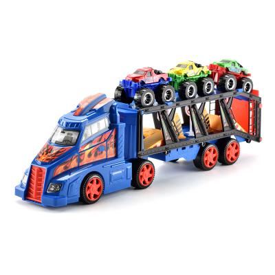 China Toy Big Size 47cm Length Diecast Alloy Sliding Transporter Metal Toy Cars For Kids Die Cast Toy Truck for sale