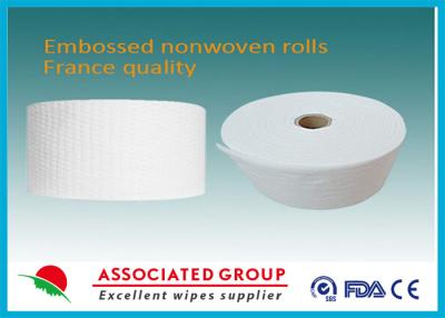 China Wood Pulp Spunlace Nonwoven Fabric Flushable 80Mm Customeized for sale