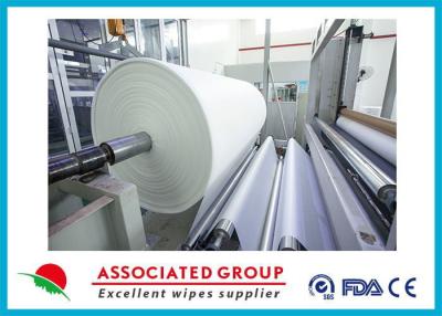 China Roll White printed non woven fabric , Nonwoven Spunlace Fabric Multi Purpose for sale