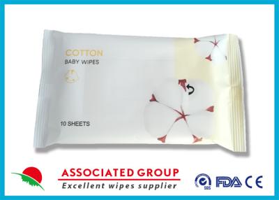 China De organische Natuurlijke Katoenen Baby veegt Biologisch afbreekbare Vezel Superieure Absorptie af Te koop