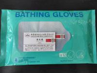 Cina Tè verde ipoallergenico molle eccellente di Vera Bathing Gloves Very Light dell'aloe in vendita