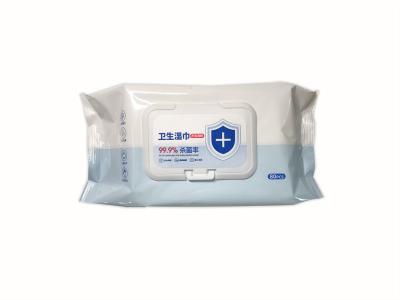 China Gepersonaliseerde Antibacteriële Nat veegt 99,9% Sterilisatie Rate Baby Sanitary Wipes af Te koop