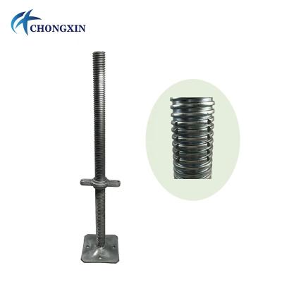 China 4T Flat Base Jack / Adjustable Scaffolding Leg for sale