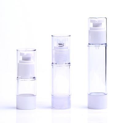 China Cooking oil 15/30/50ml pp plastic perfume bottle, spray bottle airless pump cosmetic bottle 15ml for base for sale