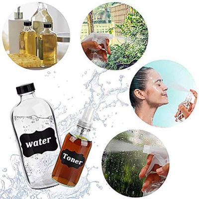 China Wholesale Lead Free Glass Bottles Reusable Cheap Price Empty Clear Glass Bottle 8oz 16oz 32oz Boston With Lid for sale